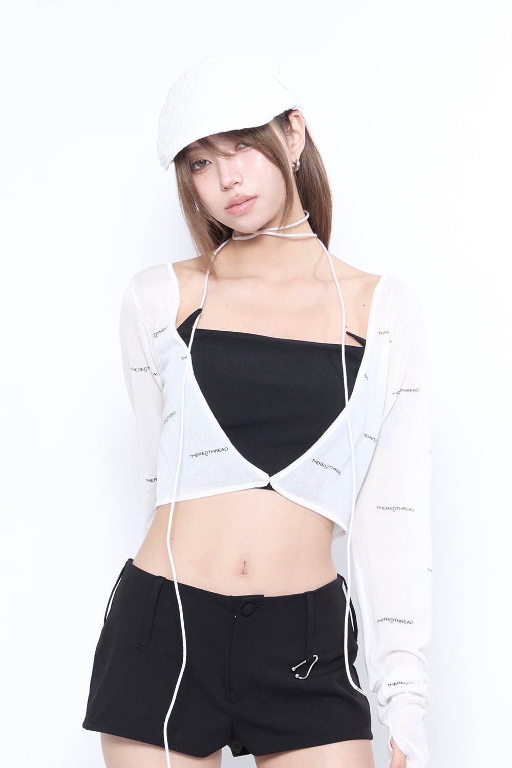 THEREDTHREAD】S lace up hunting cap