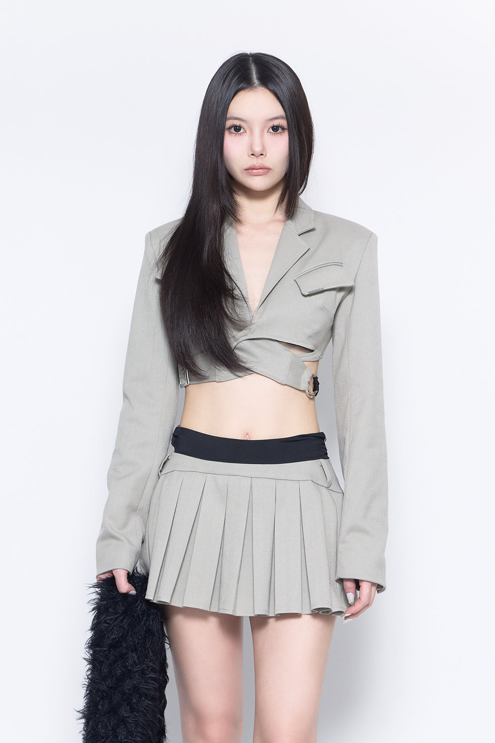 S ring jacket cropped