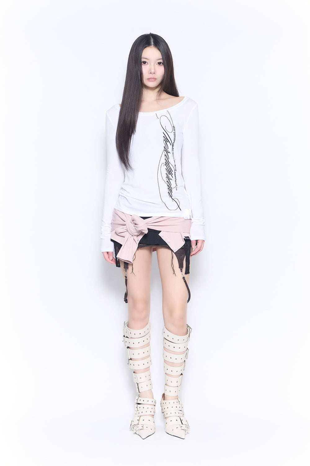 veil layered skirt mini