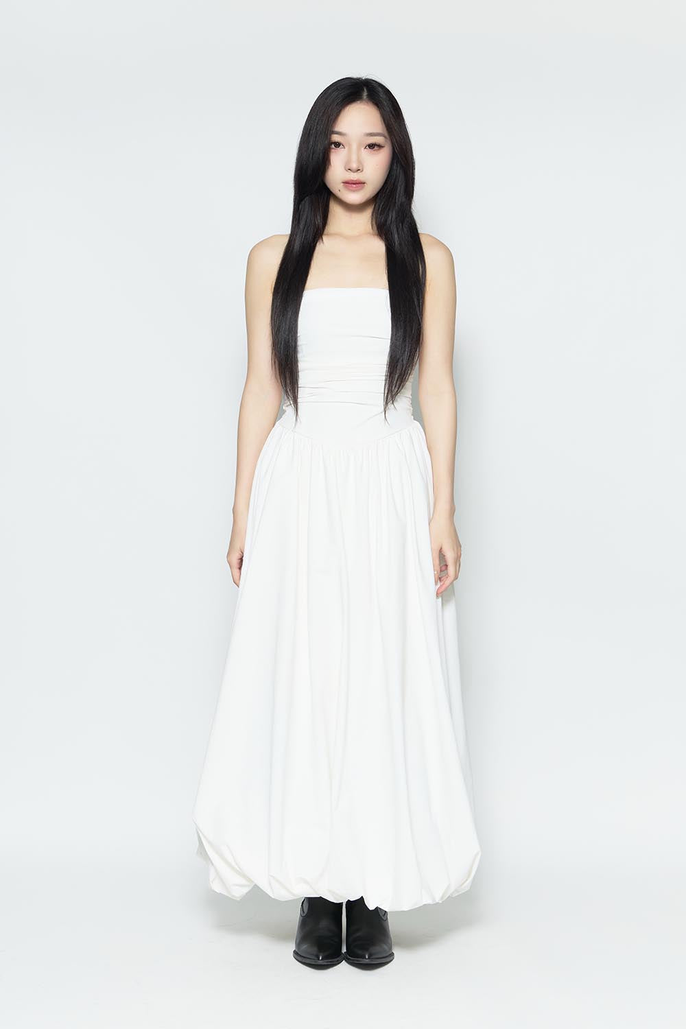 S balloon long dress