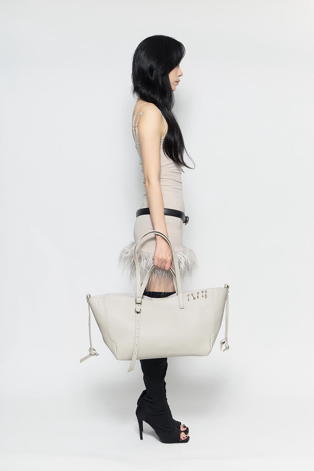 THEREDTHREAD / ザレッドスレッド】S heart tote bag large