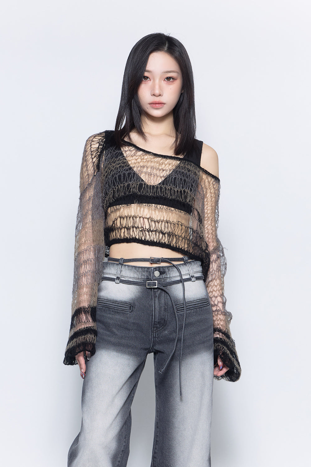 THEREDTHREAD / ザレッドスレッド】kitty cropped tops