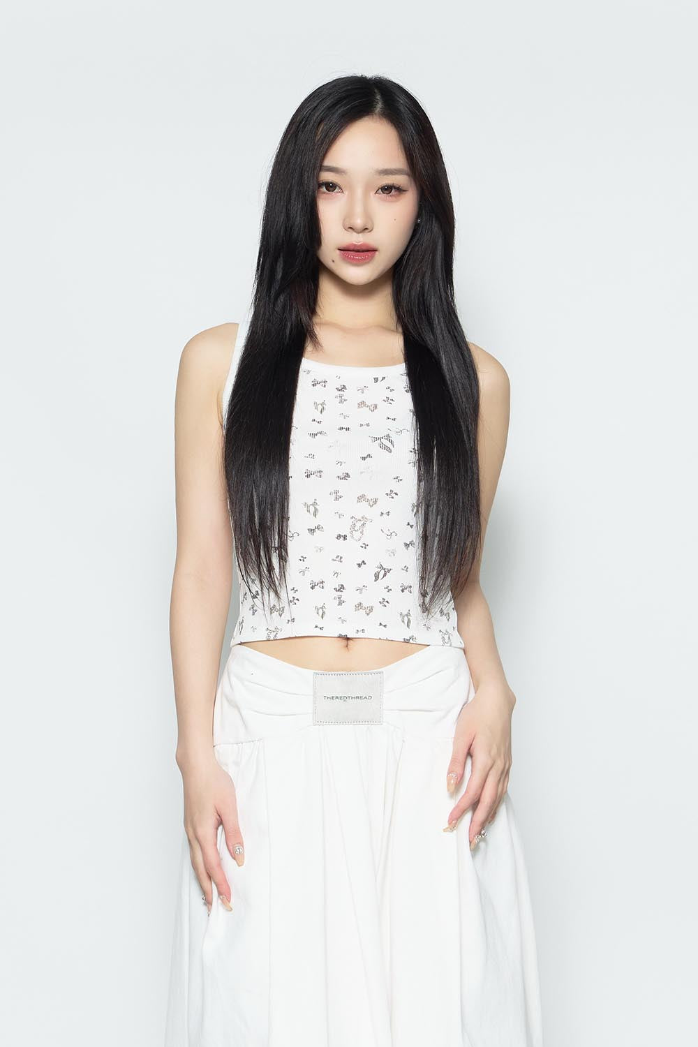 THEREDTHREAD / ザレッドスレッド】S ribbon jewel tank