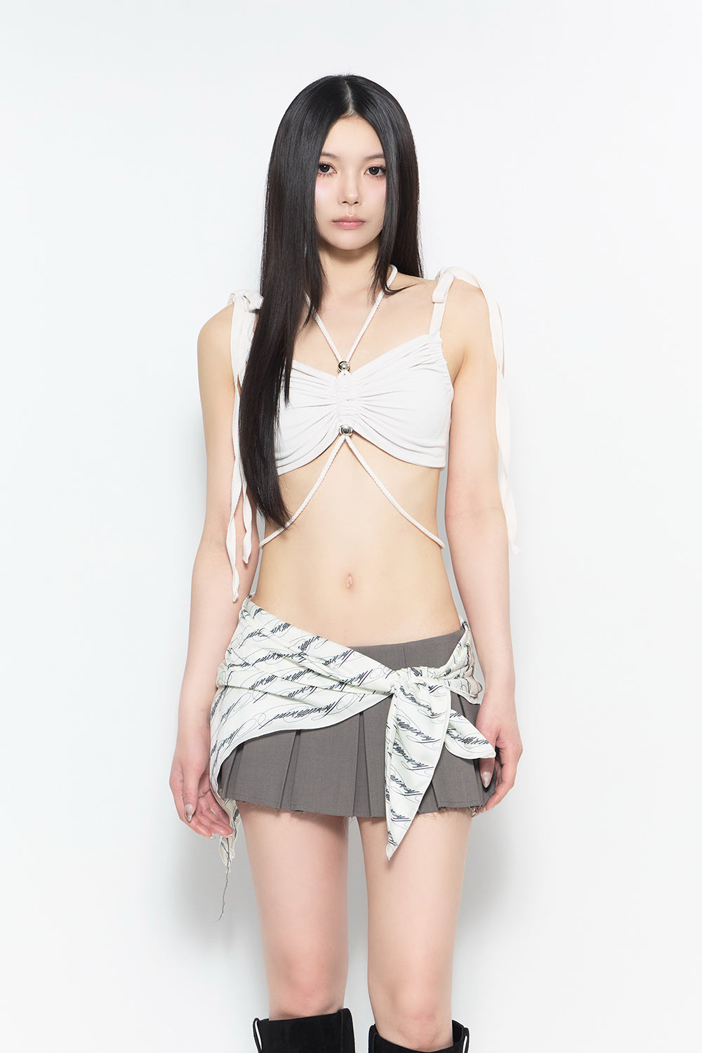 THEREDTHREAD / ザレッドスレッド】beaded strap cami