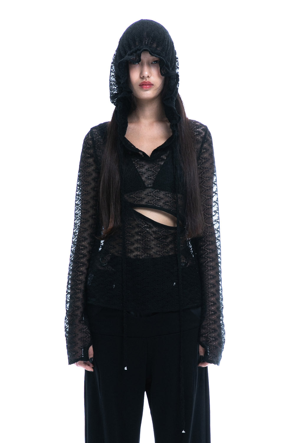 トップス theredthread G tech tops lace THEREDTHREAD / ザレッドスレッド】G tech tops lace