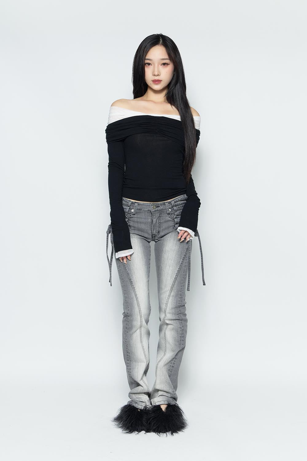 S lace up denim 1