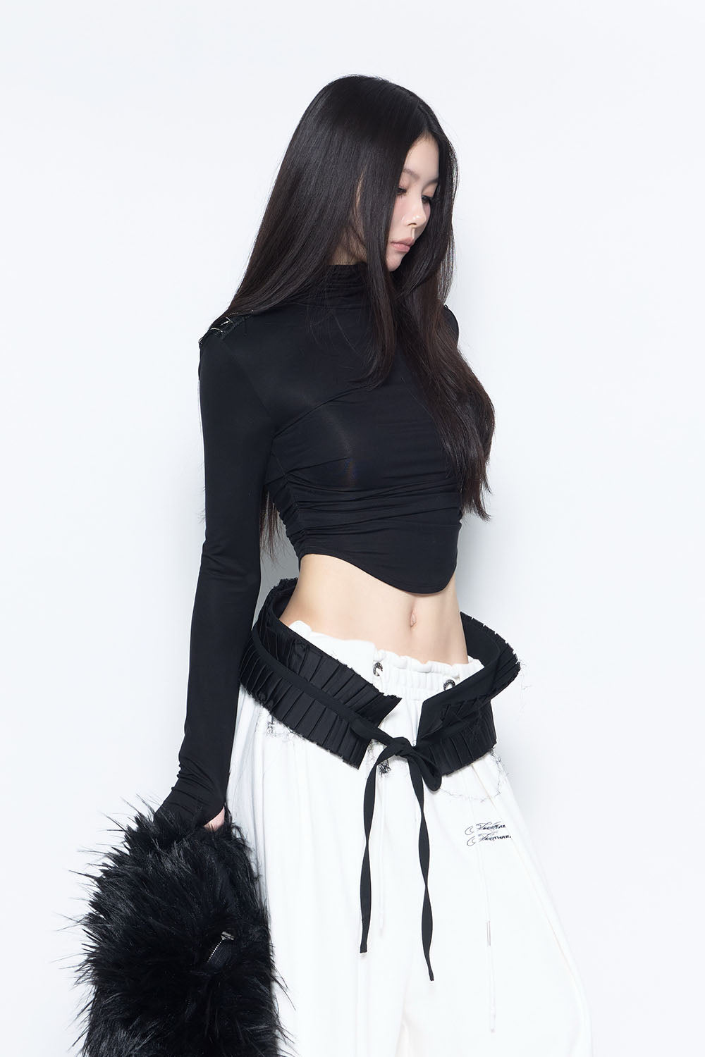 S embellished shoulder tops