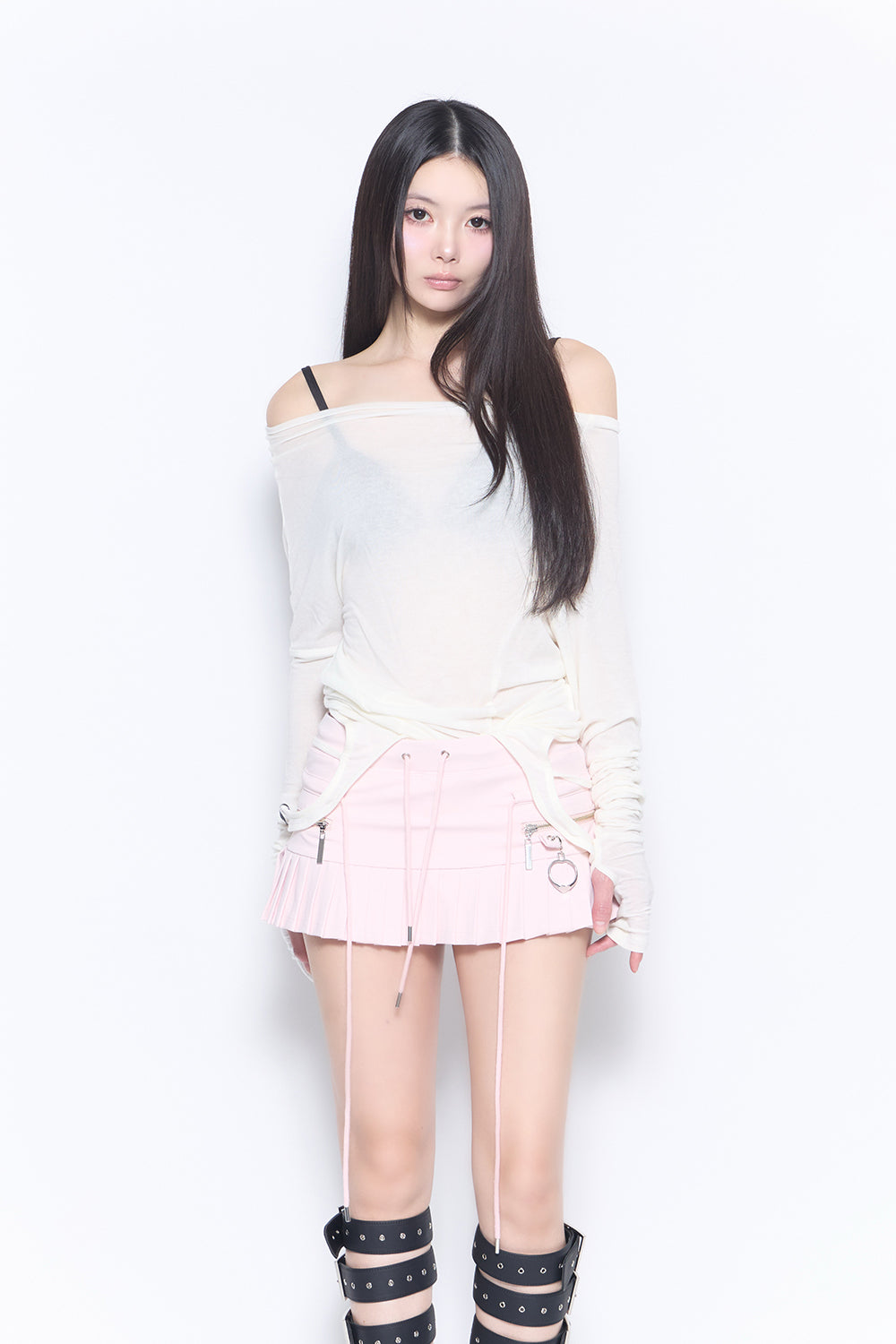 draped loop tops
