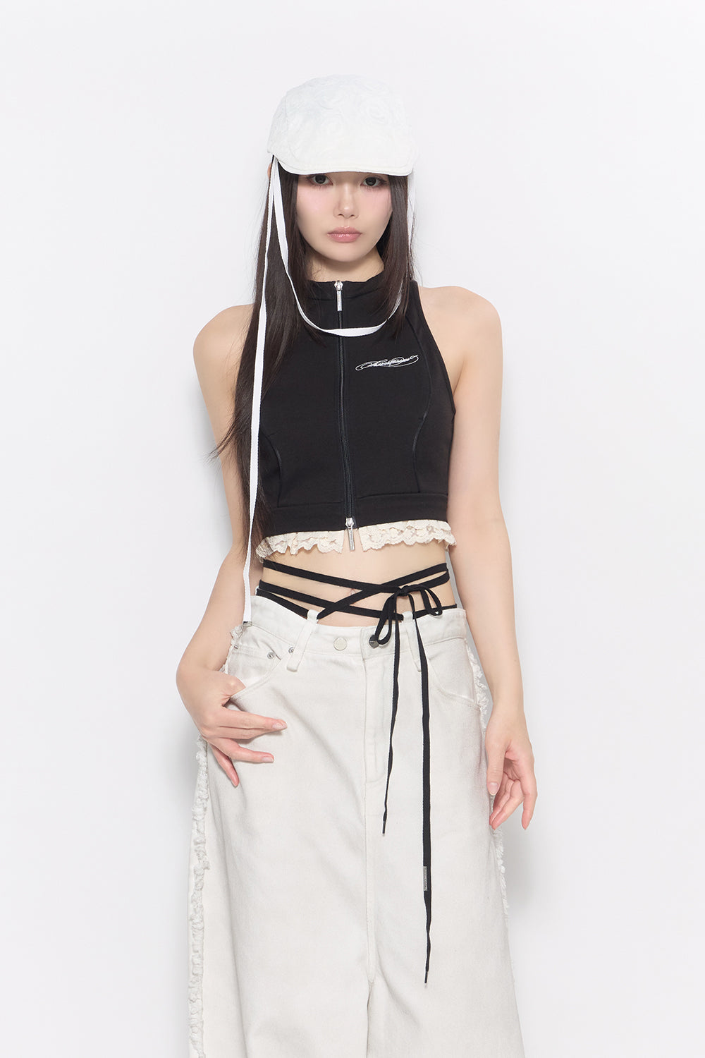 track jersey tops lace