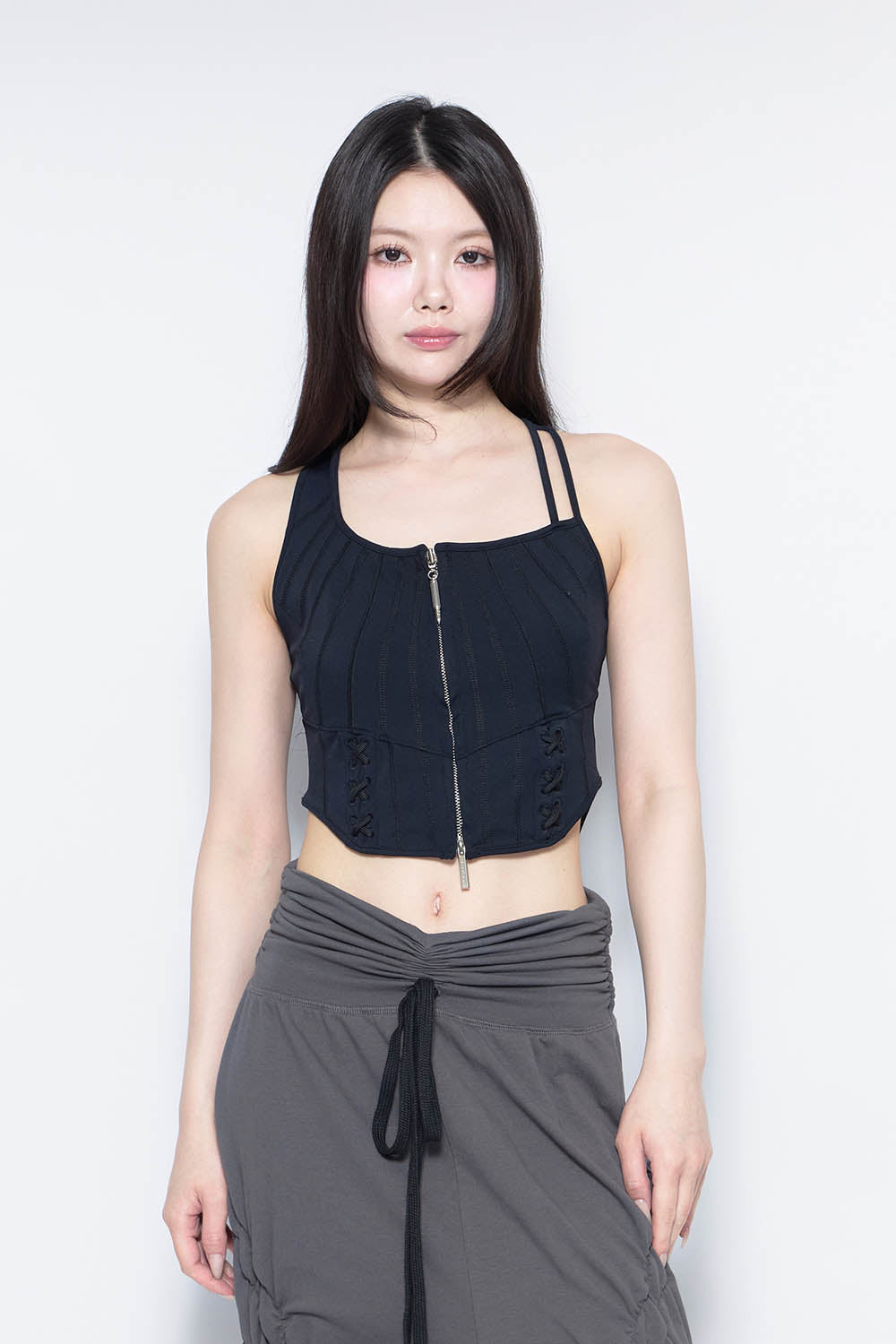 THEREDTHREAD / ザレッドスレッド】S bonded corset tops