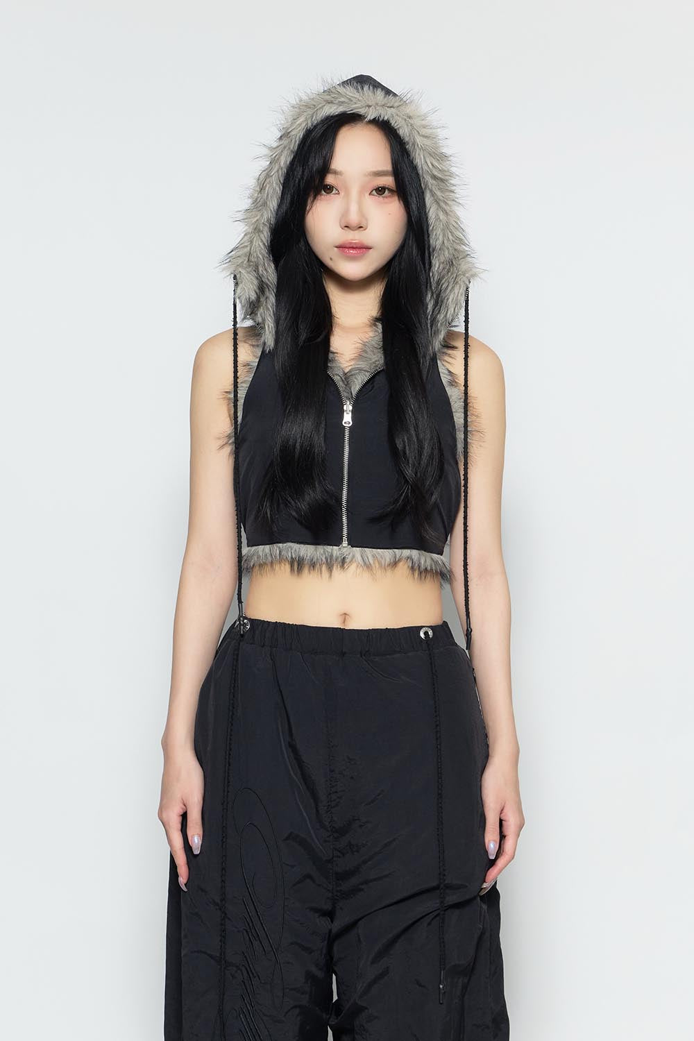 S flip fur vest