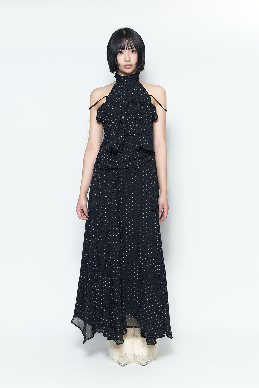 S misty dot dress