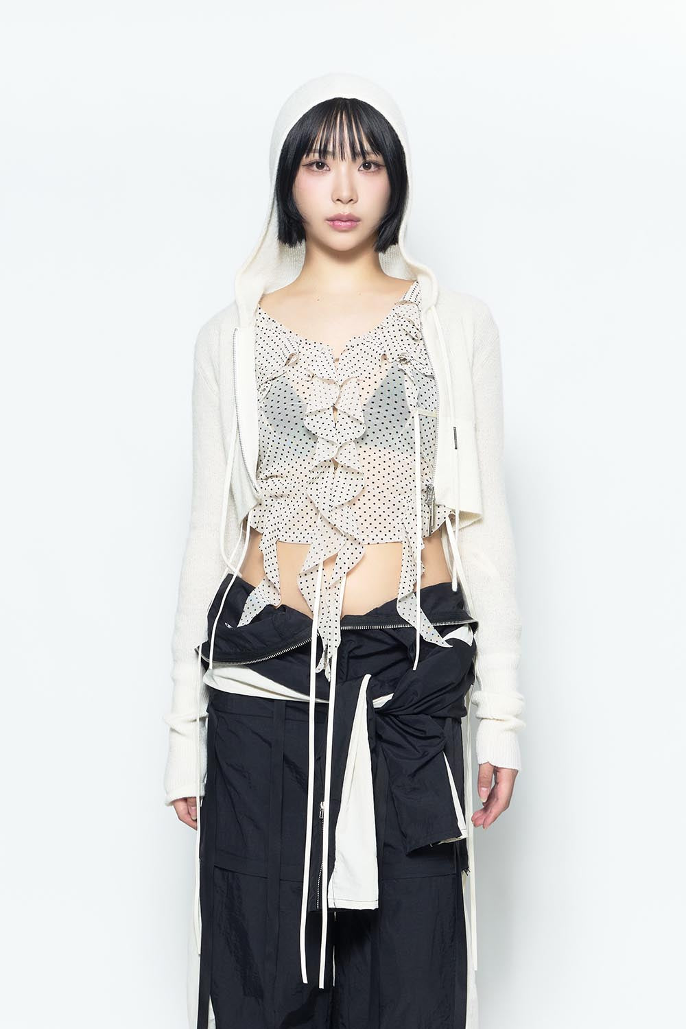 S dot flow frill tops