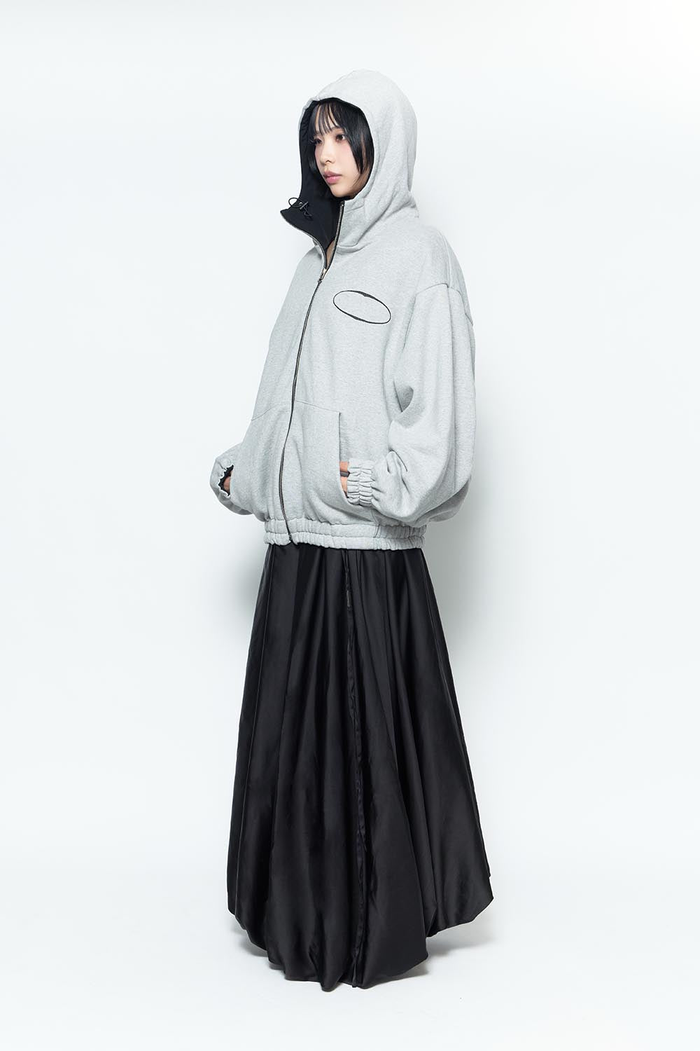 S float satin skirt