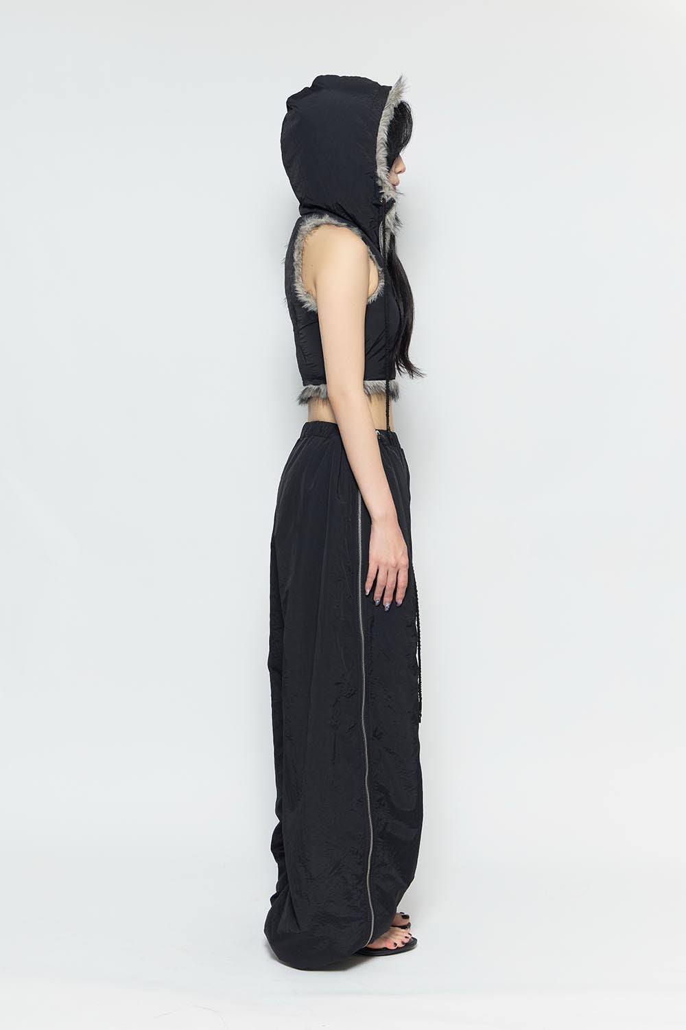 S flip fur pants