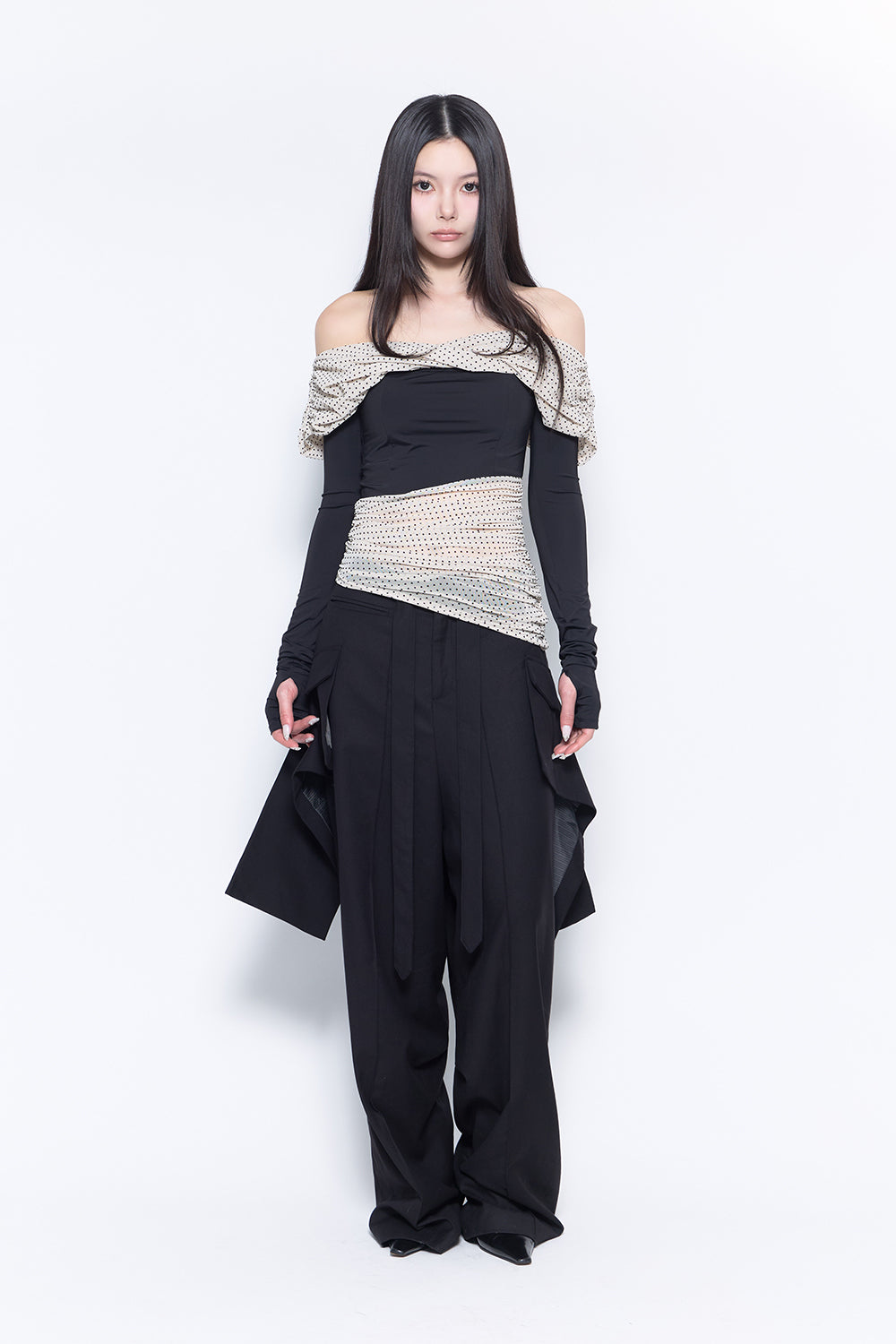 S tailored drape slacks