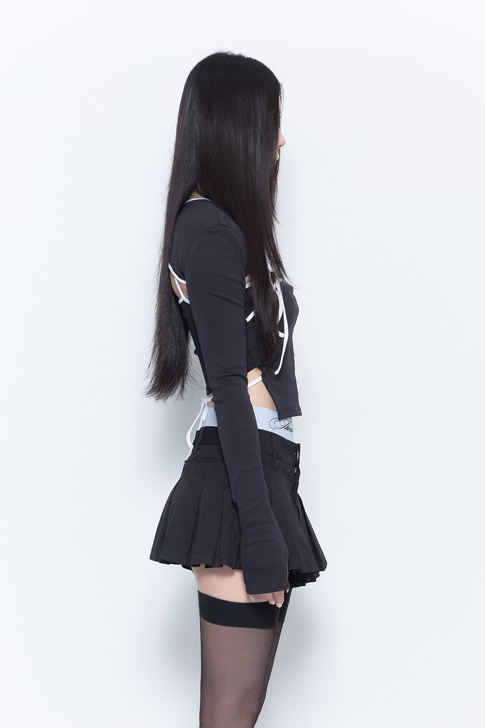 theredthread layer ensemble ribbon グレー THEREDTHREAD / ザレッドスレッド】layer ensemble ribbon
