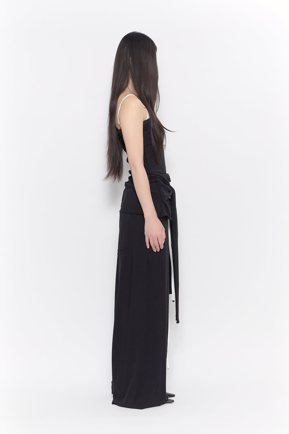 script drape dress mini