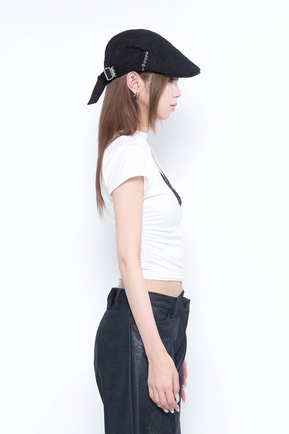 S circle open T-shirts