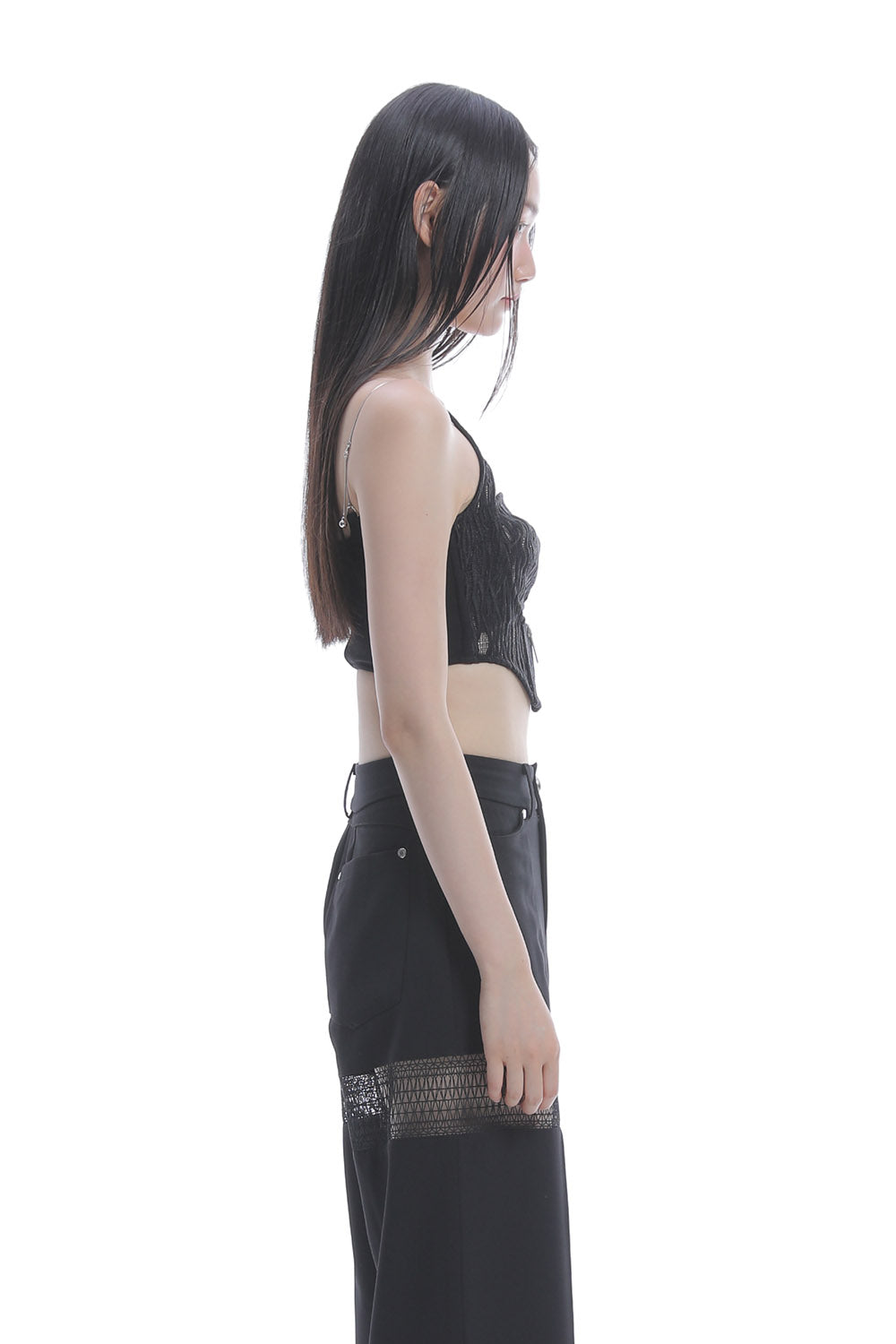 トップス THEREDTHREAD S circle camisole lace THEREDTHREAD / ザレッドスレッド】S circle camisole lace