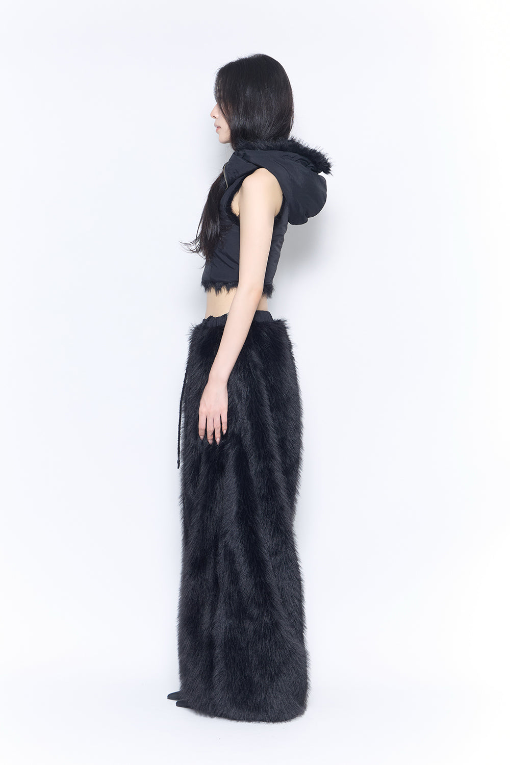 flip fur pants