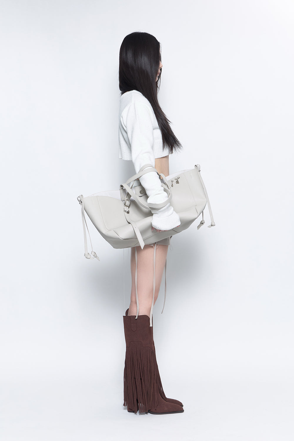 S layered panel skirt mini