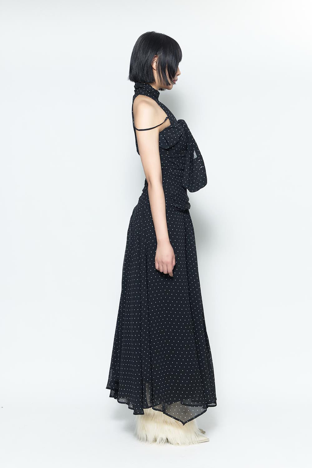 THEREDTHREAD / ザレッドスレッド】S misty dot dress