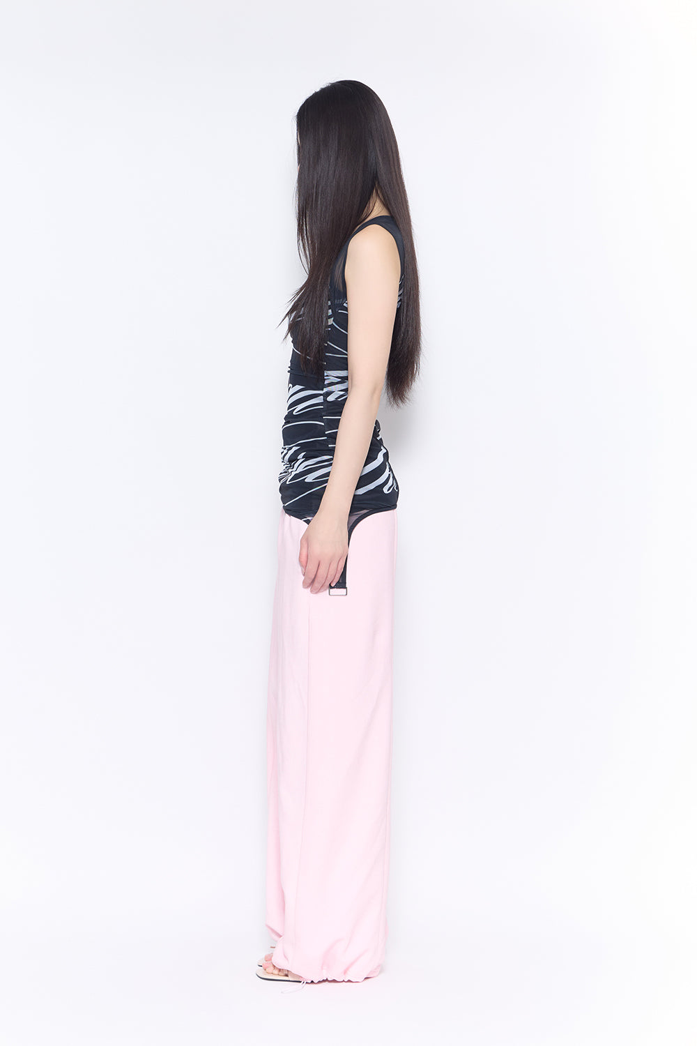 bold logo garter dress