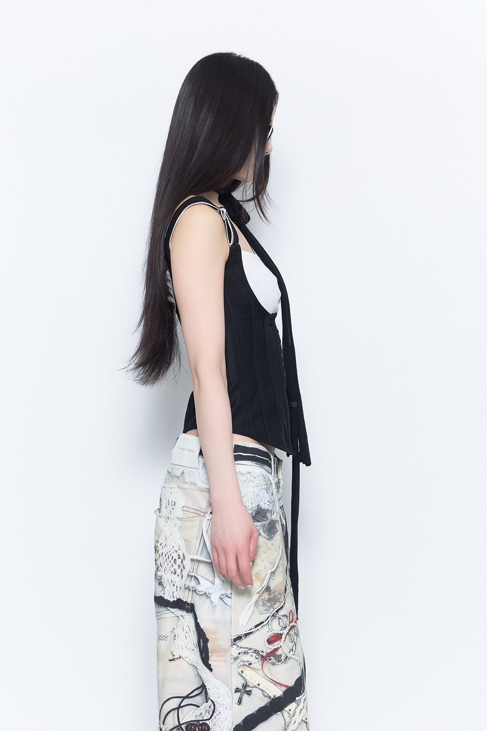 THEREDTHREAD / ザレッドスレッド】corset fit tops