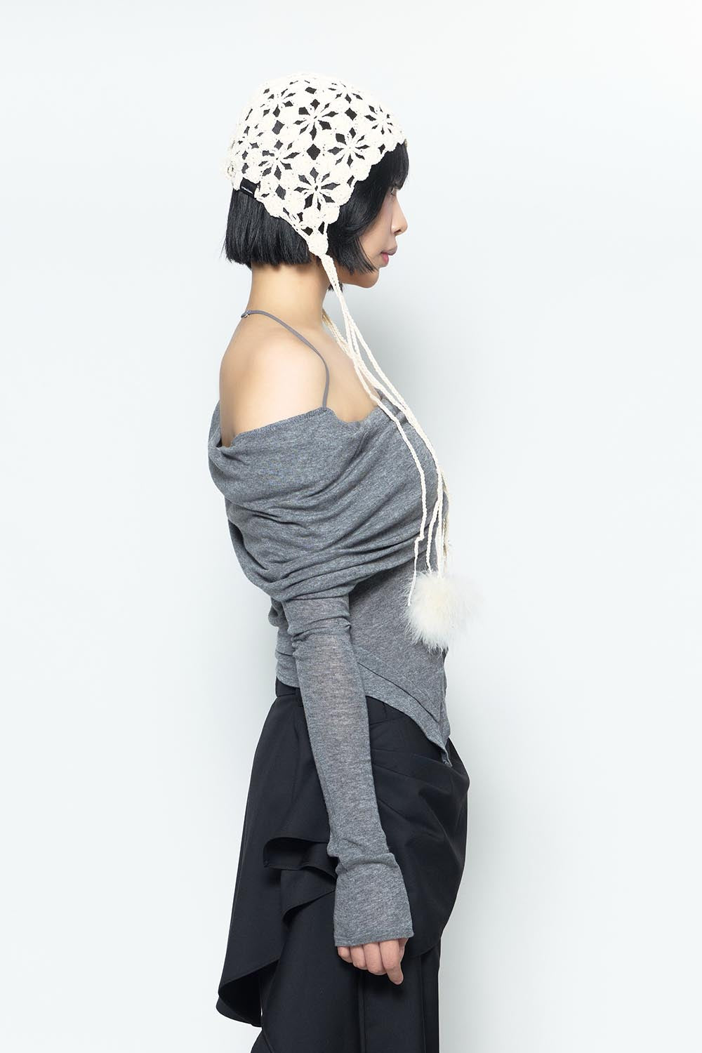 トップス theredthread S dot off shoulder tops THEREDTHREAD / ザレッドスレッド】S dot off shoulder tops