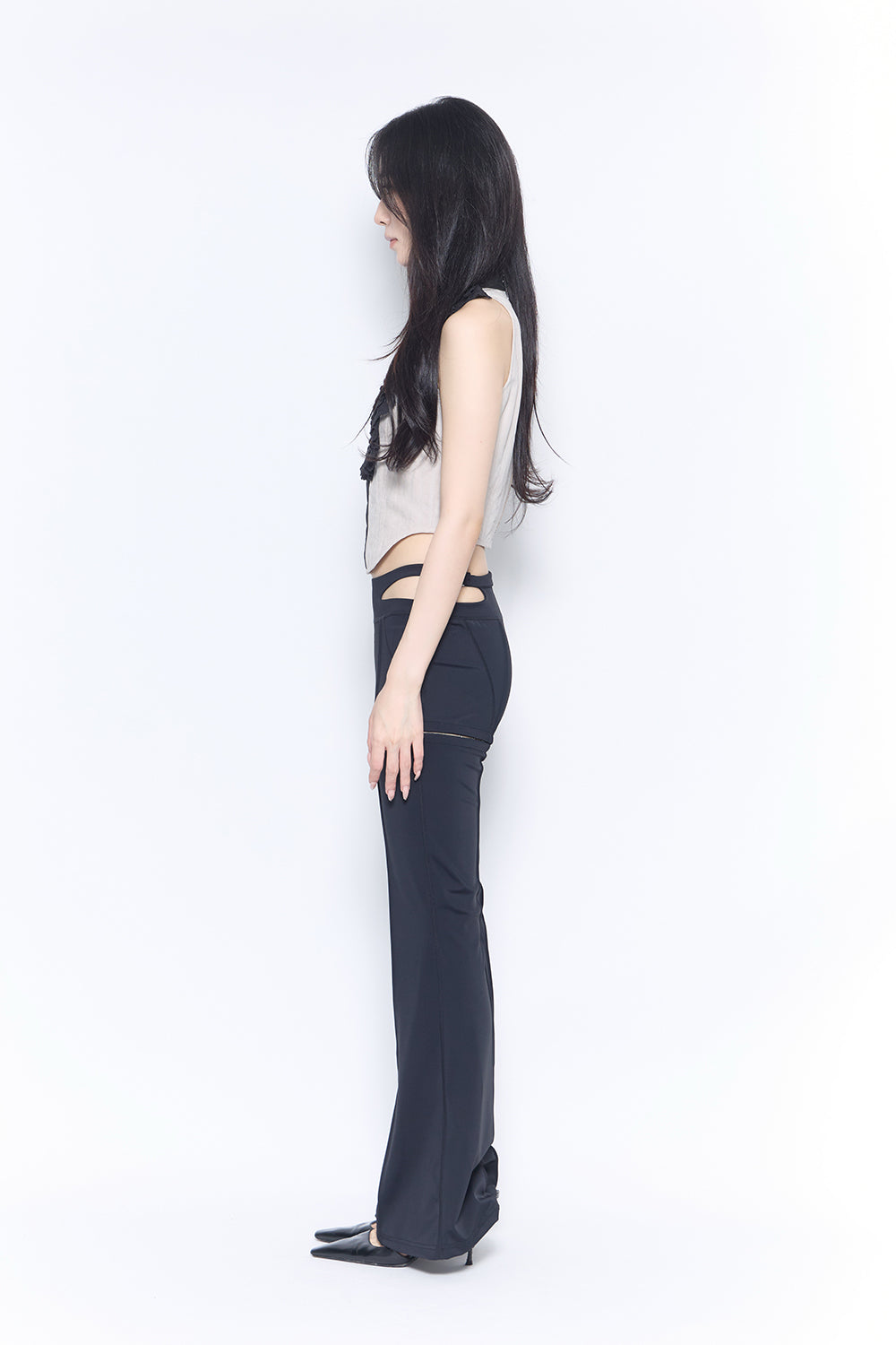 sculpt slit pants