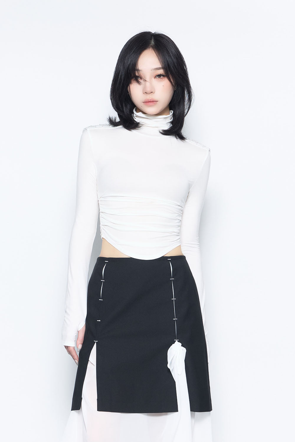 S embellished shoulder tops