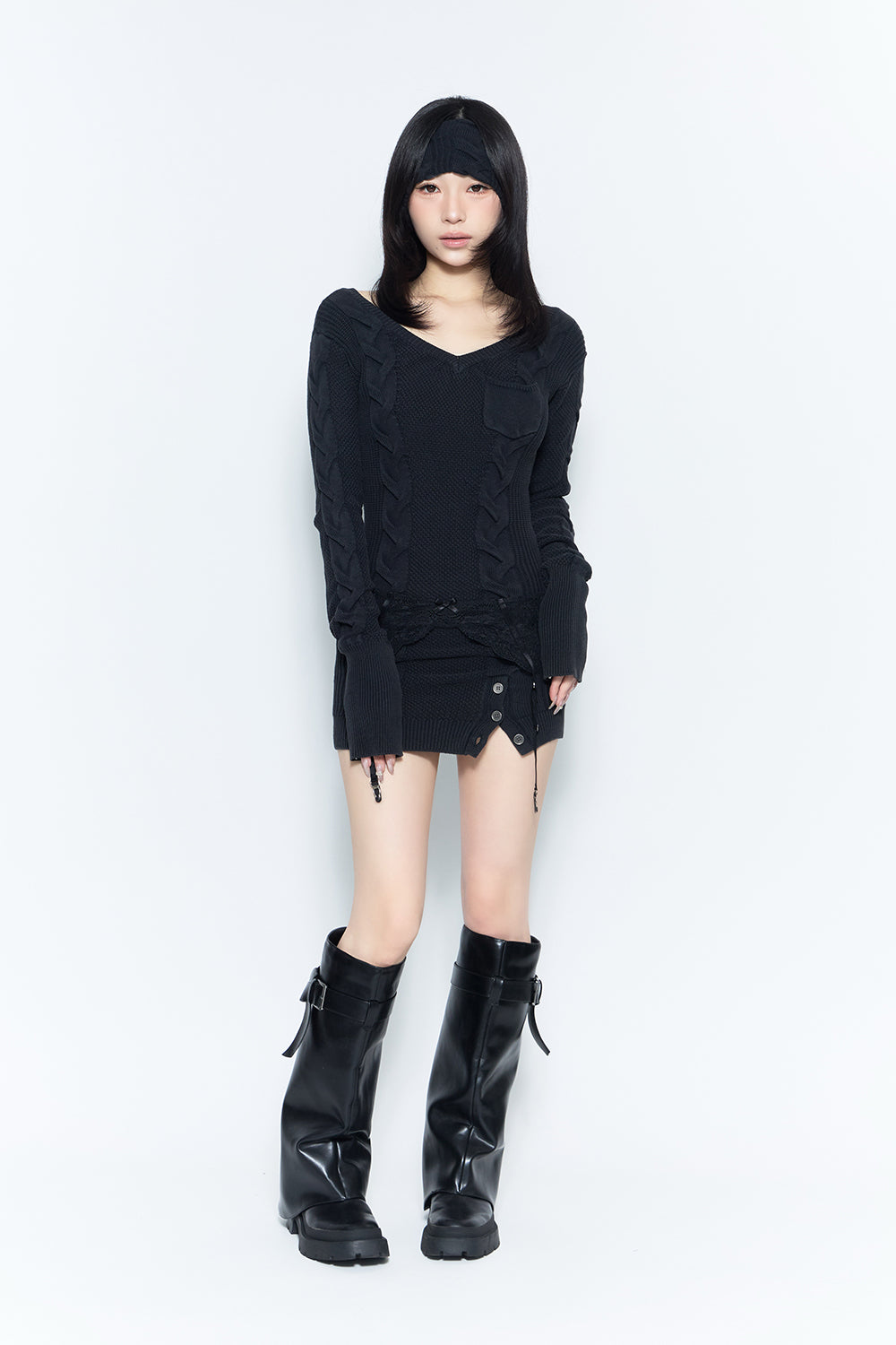 THEREDTHREAD】laced garter set