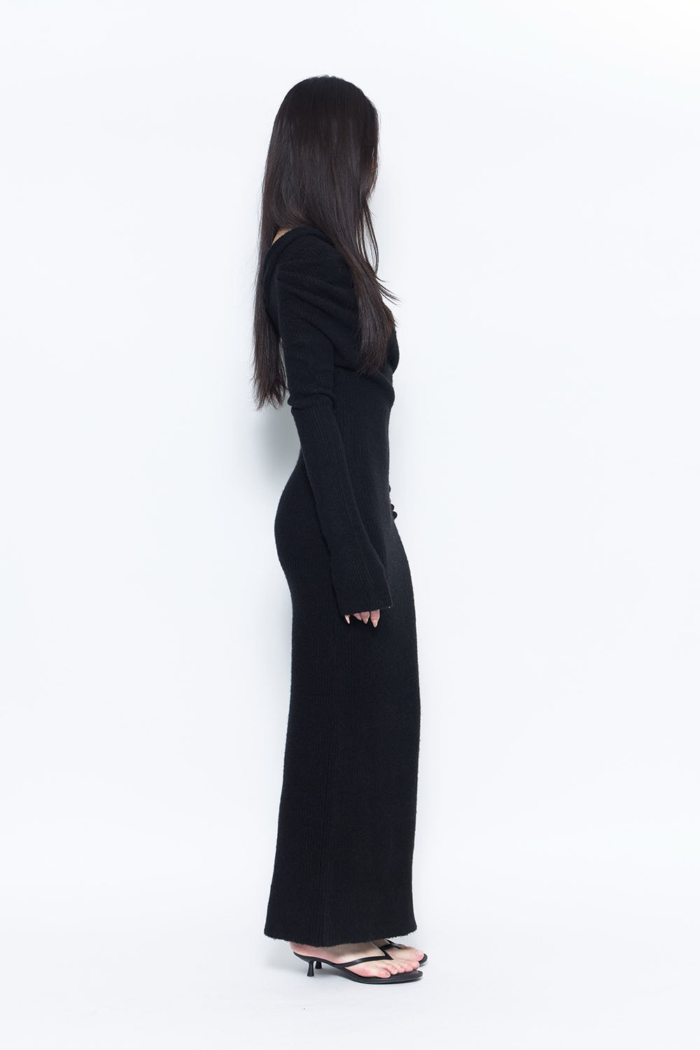 S slouchy knit long dress