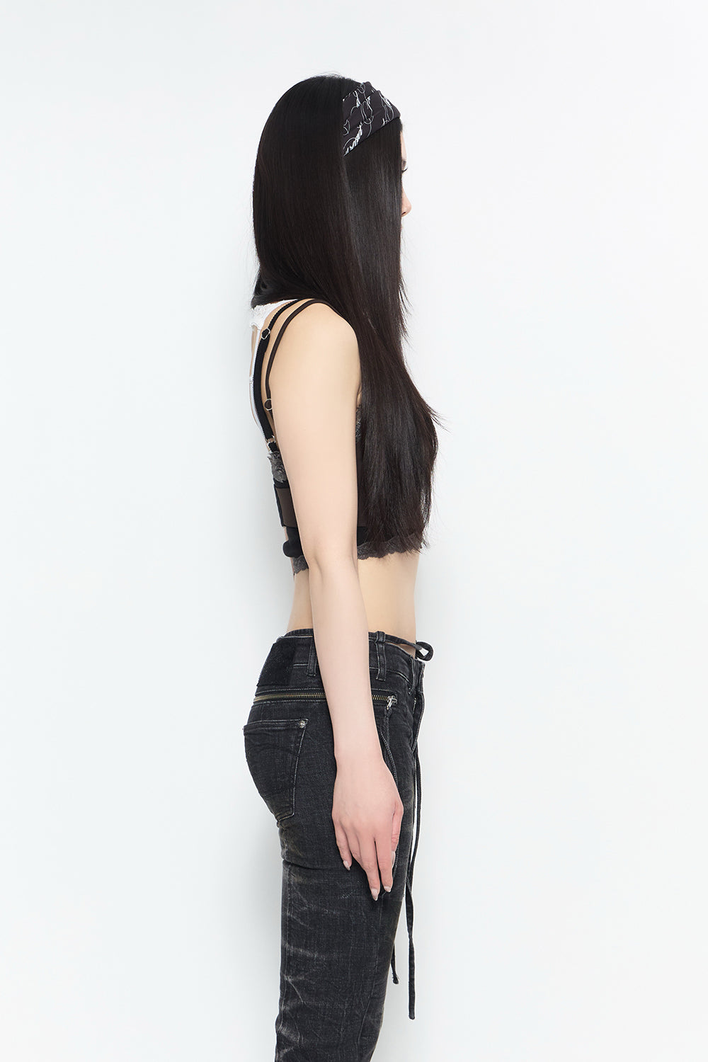 theredthread layered neck knit cropped 【公式通販】