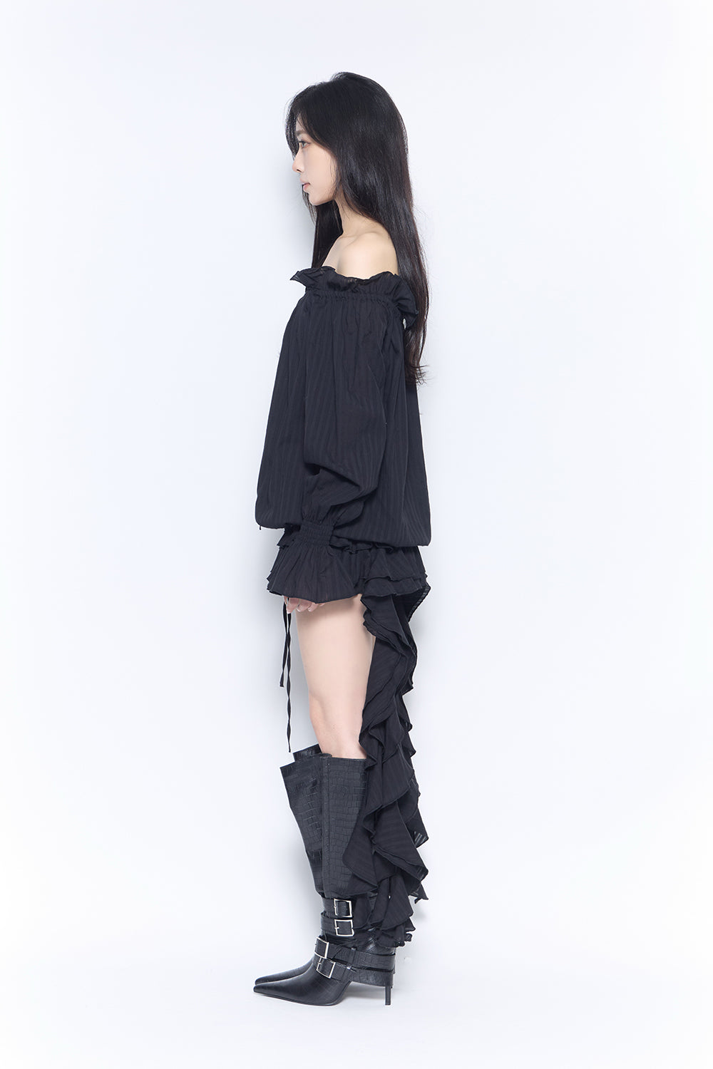 ruffle tiered dress mini