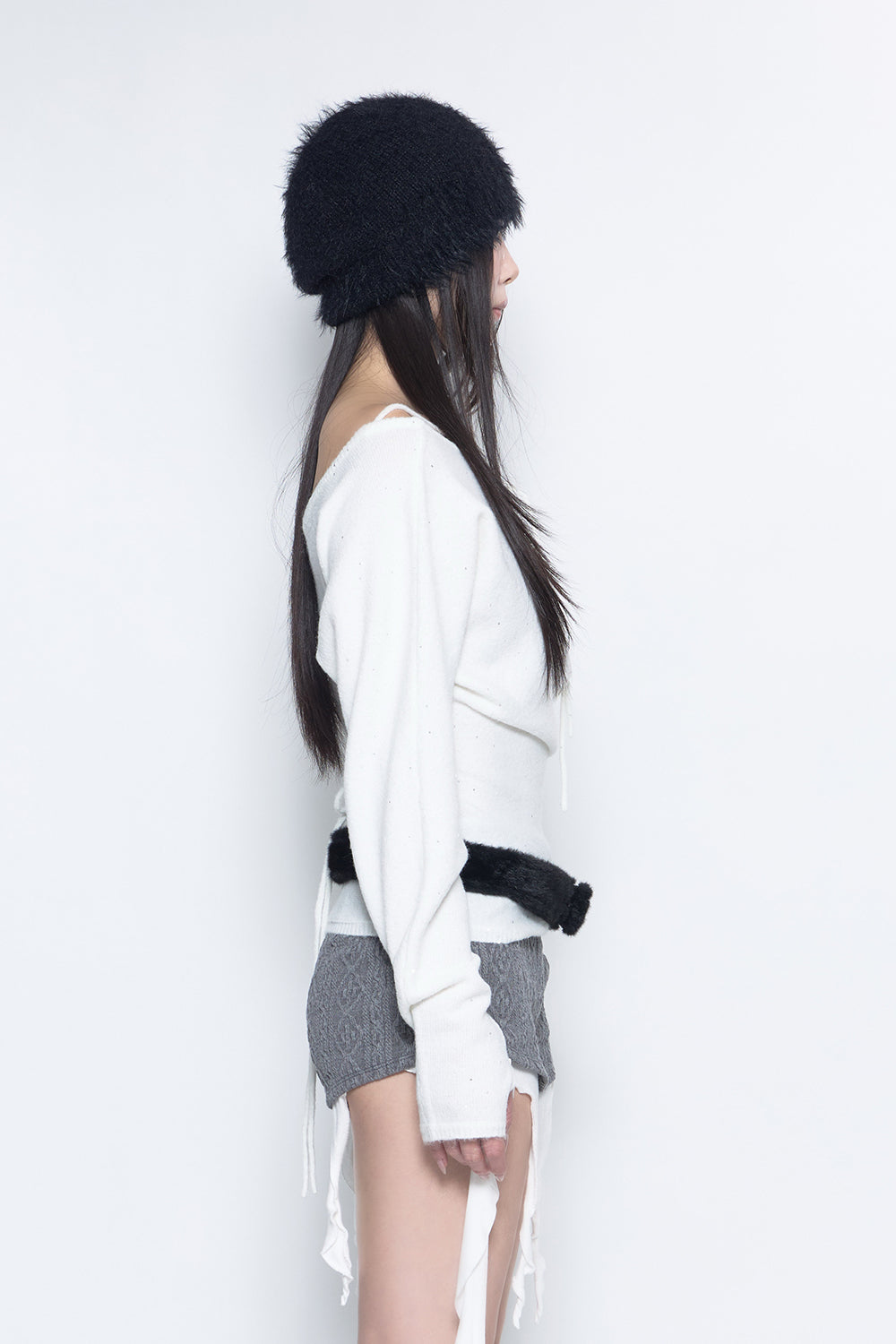 S sequin offshoulder knit