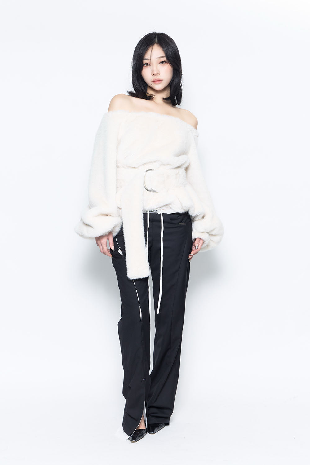 S structured slacks pants