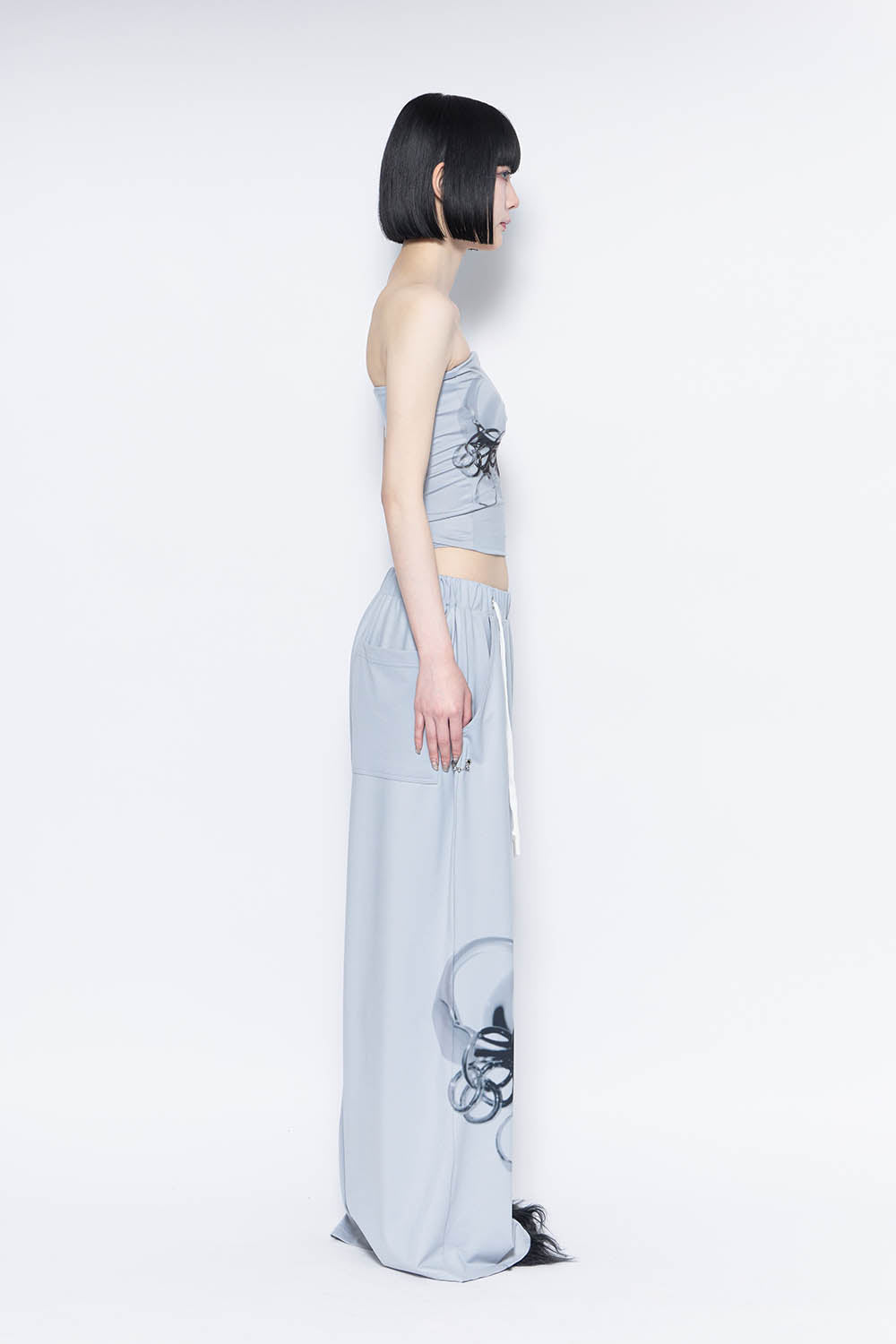 THEREDTHREAD / ザレッドスレッド】S print sweat pants charm