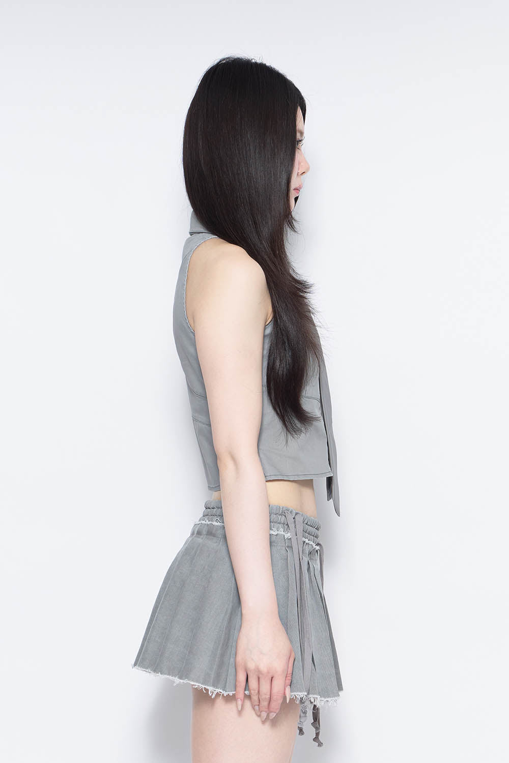 THEREDTHREAD / ザレッドスレッド】S tie shirt cropped
