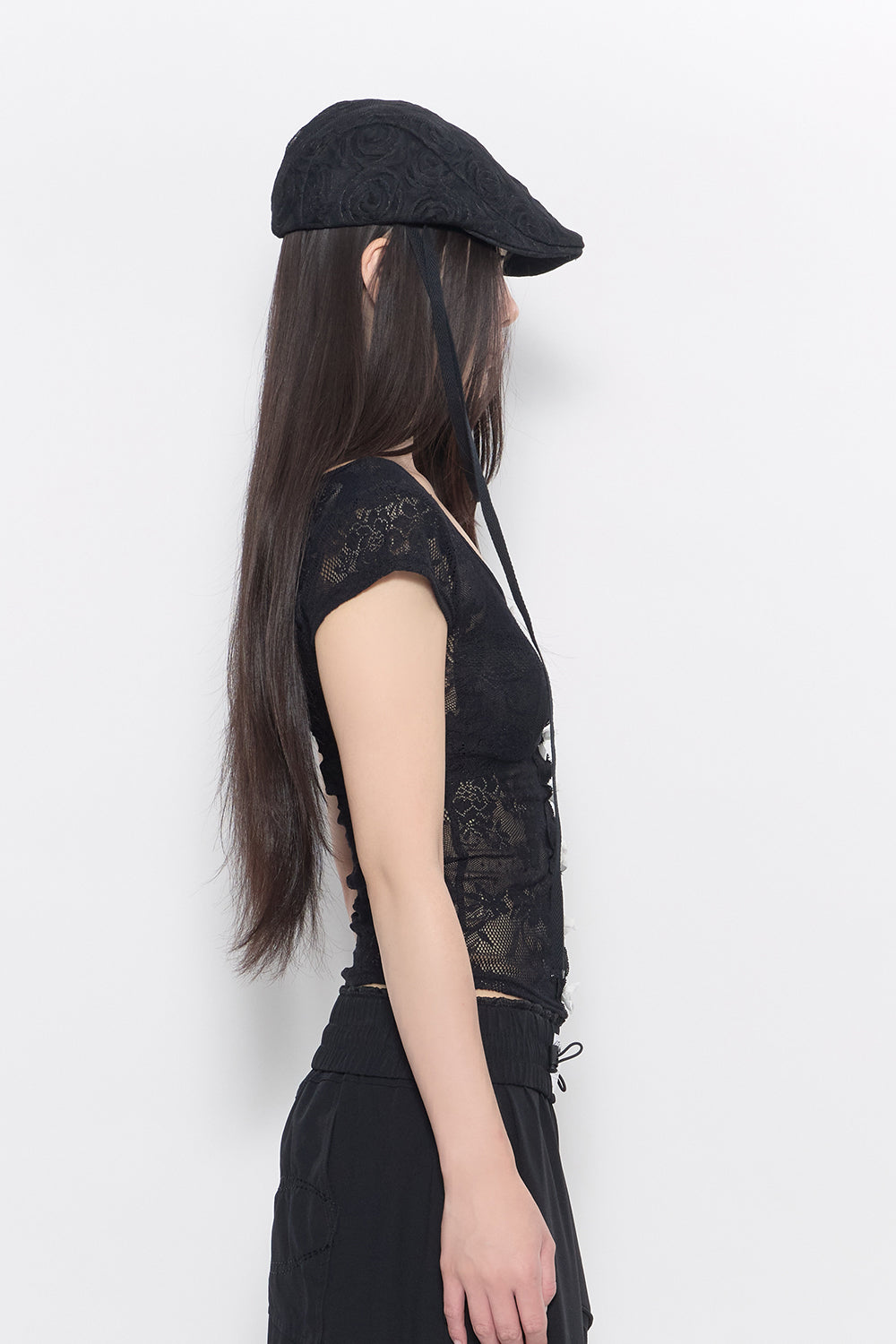 rosette hunting cap