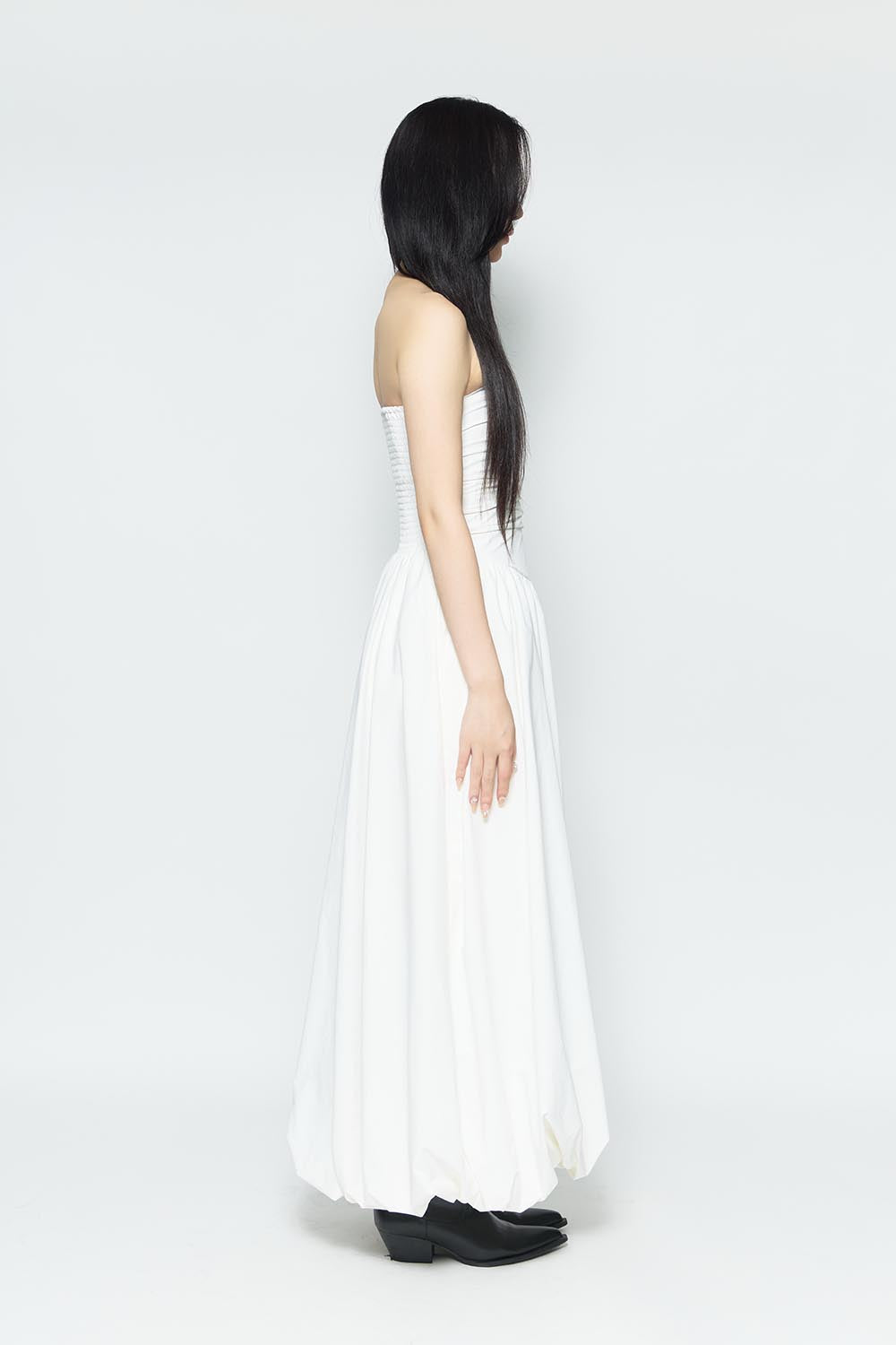 S balloon long dress