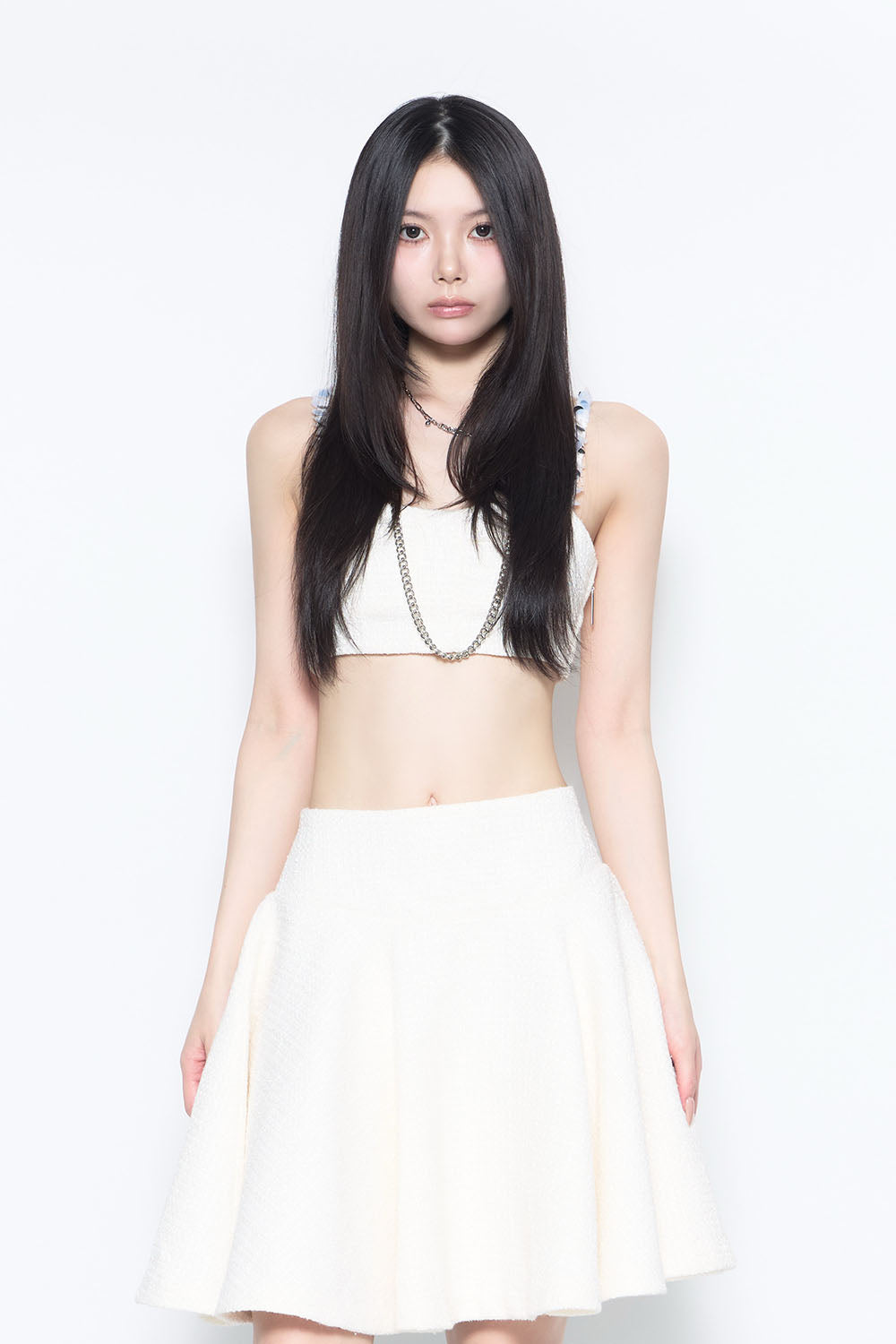 S petite tweed bustier