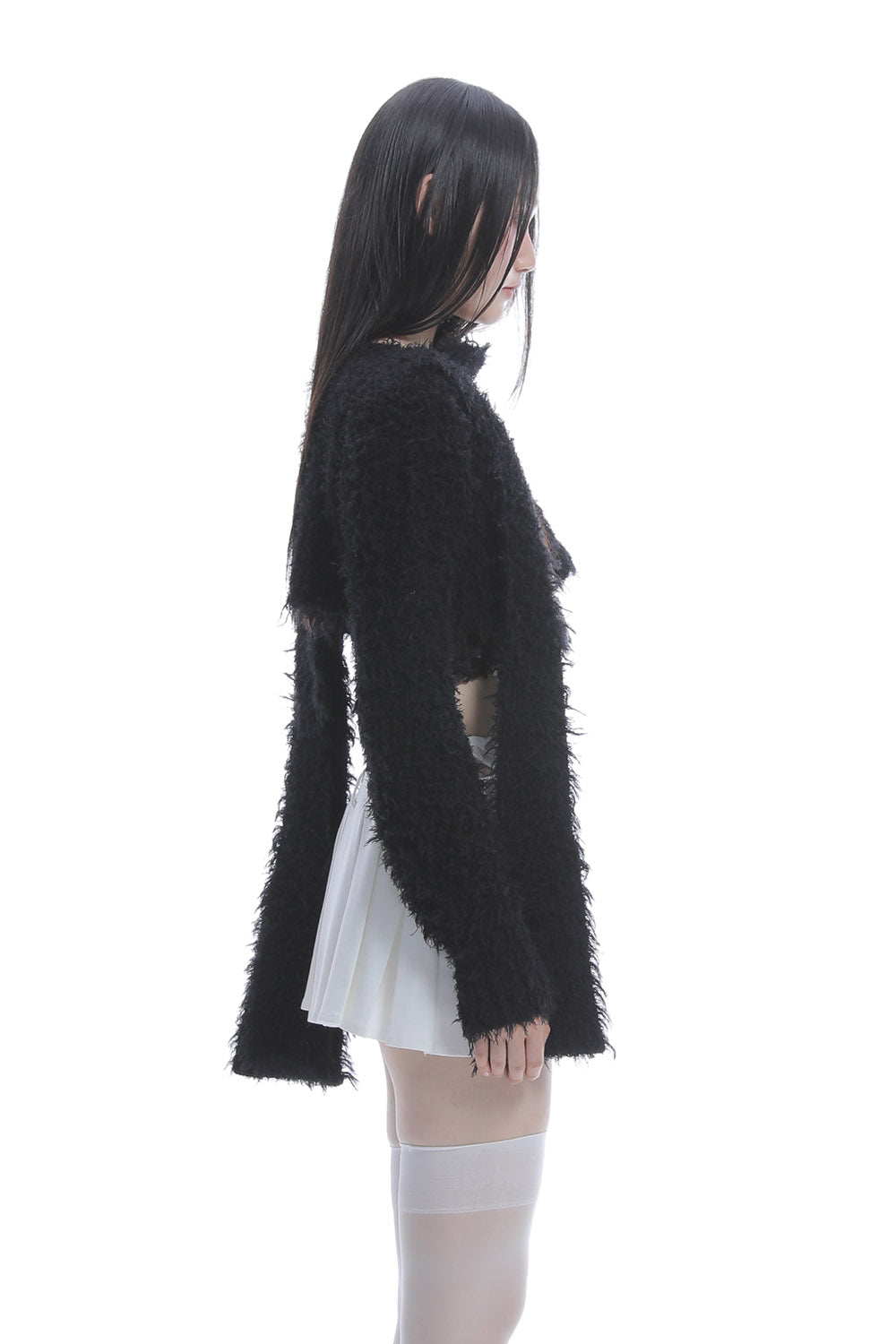 S tail cardigan cropped