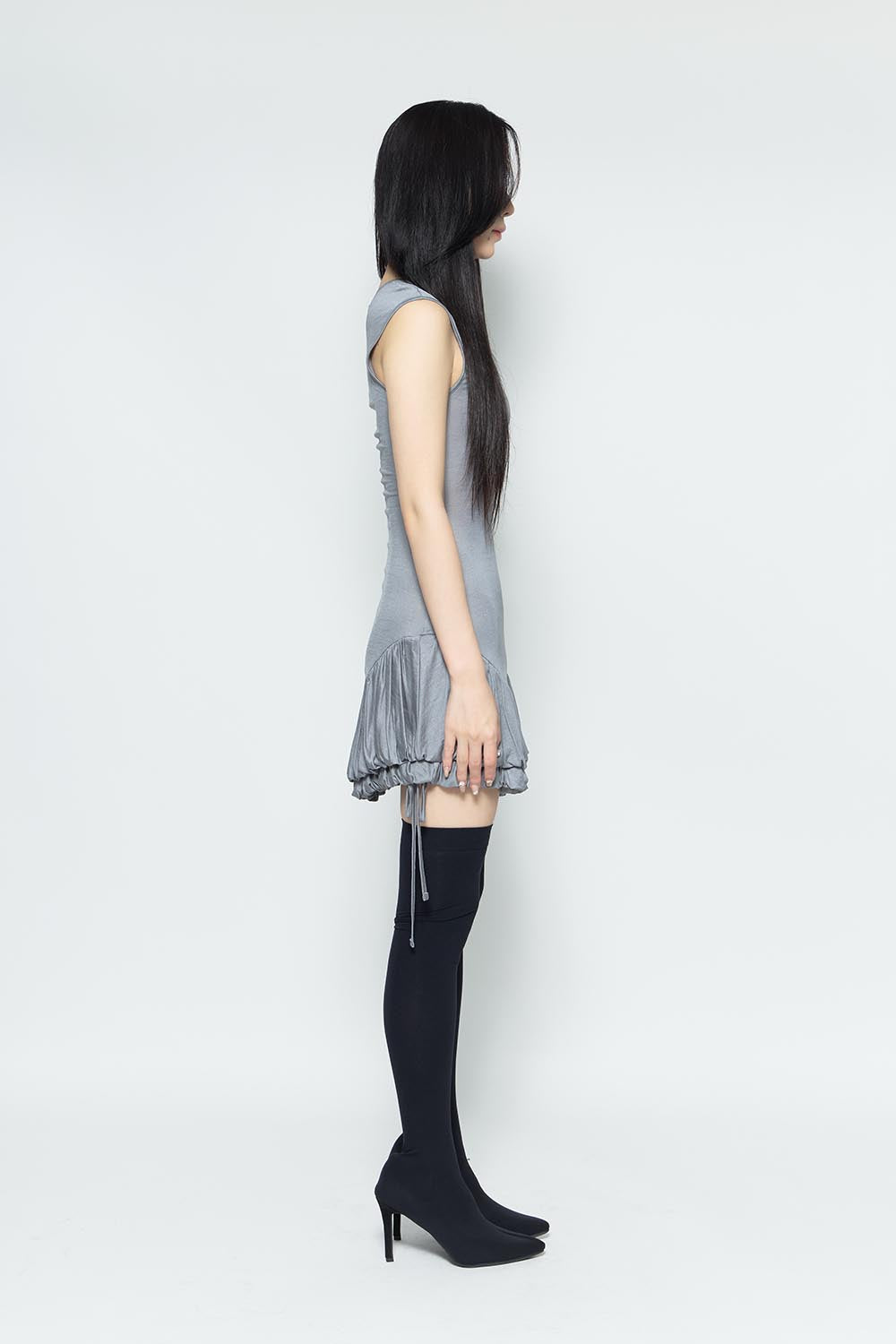 S w balloon dress mini