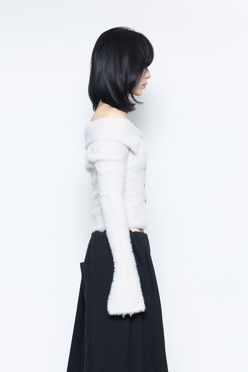 トップス theredthread S fluffy knit tops THEREDTHREAD / ザレッドスレッド】S fluffy knit tops