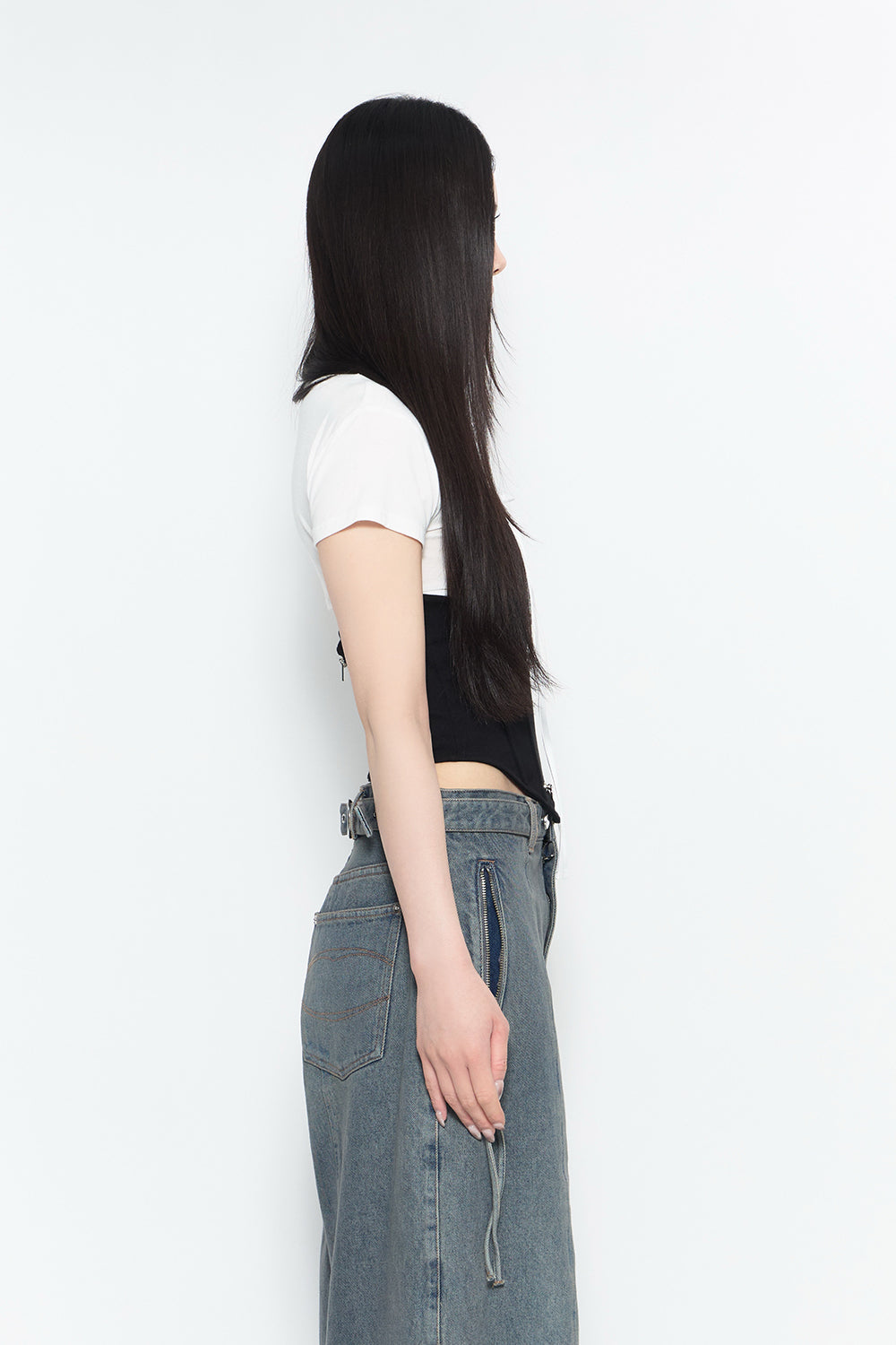 THEREDTHREAD / ザレッドスレッド】catline corset tops