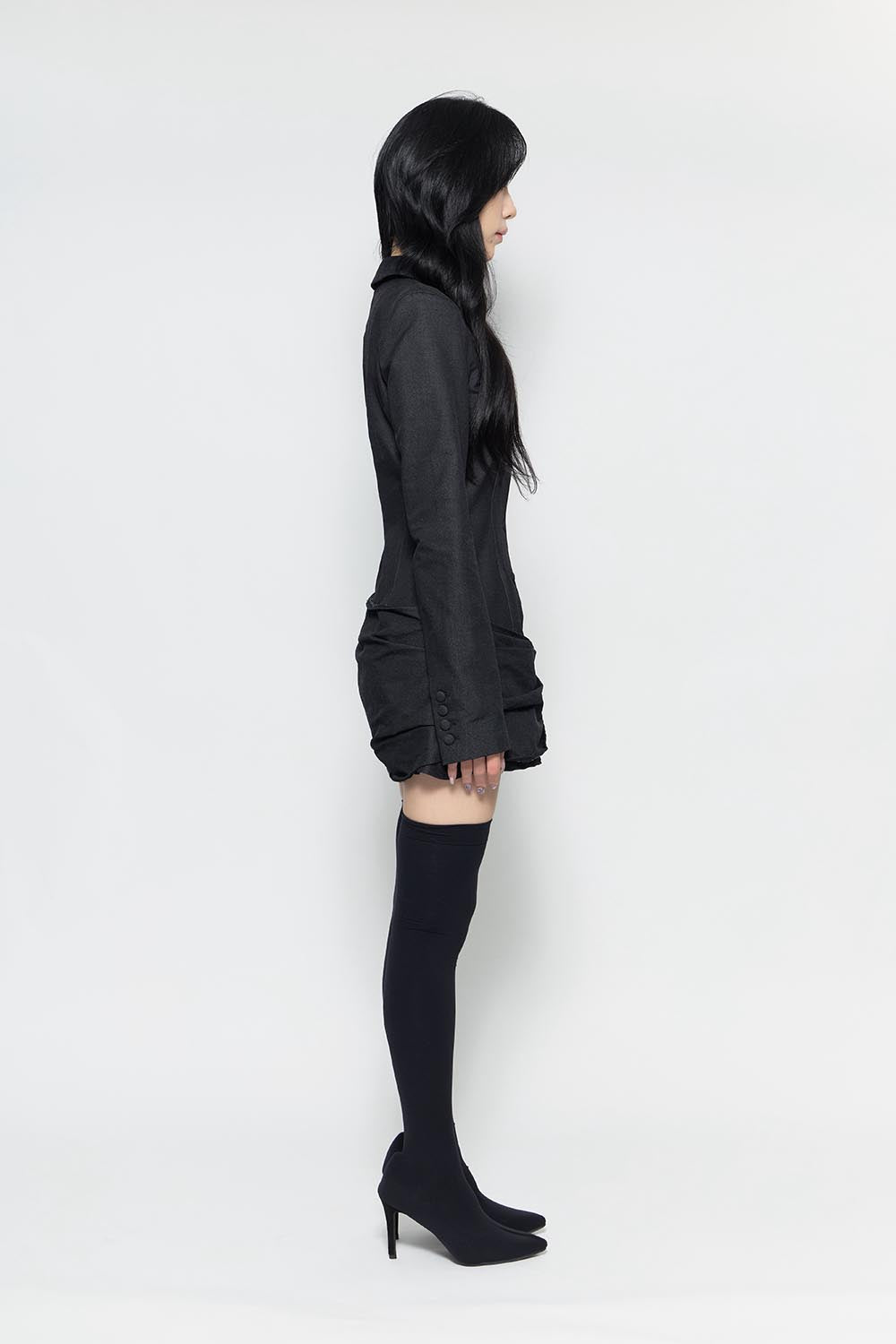 S suit bow dress mini