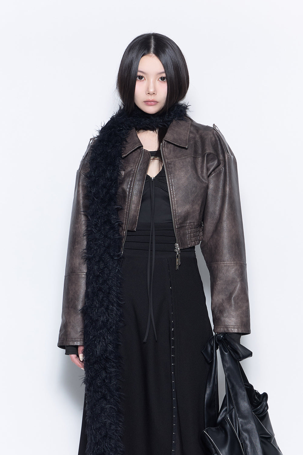 fake leather jacket