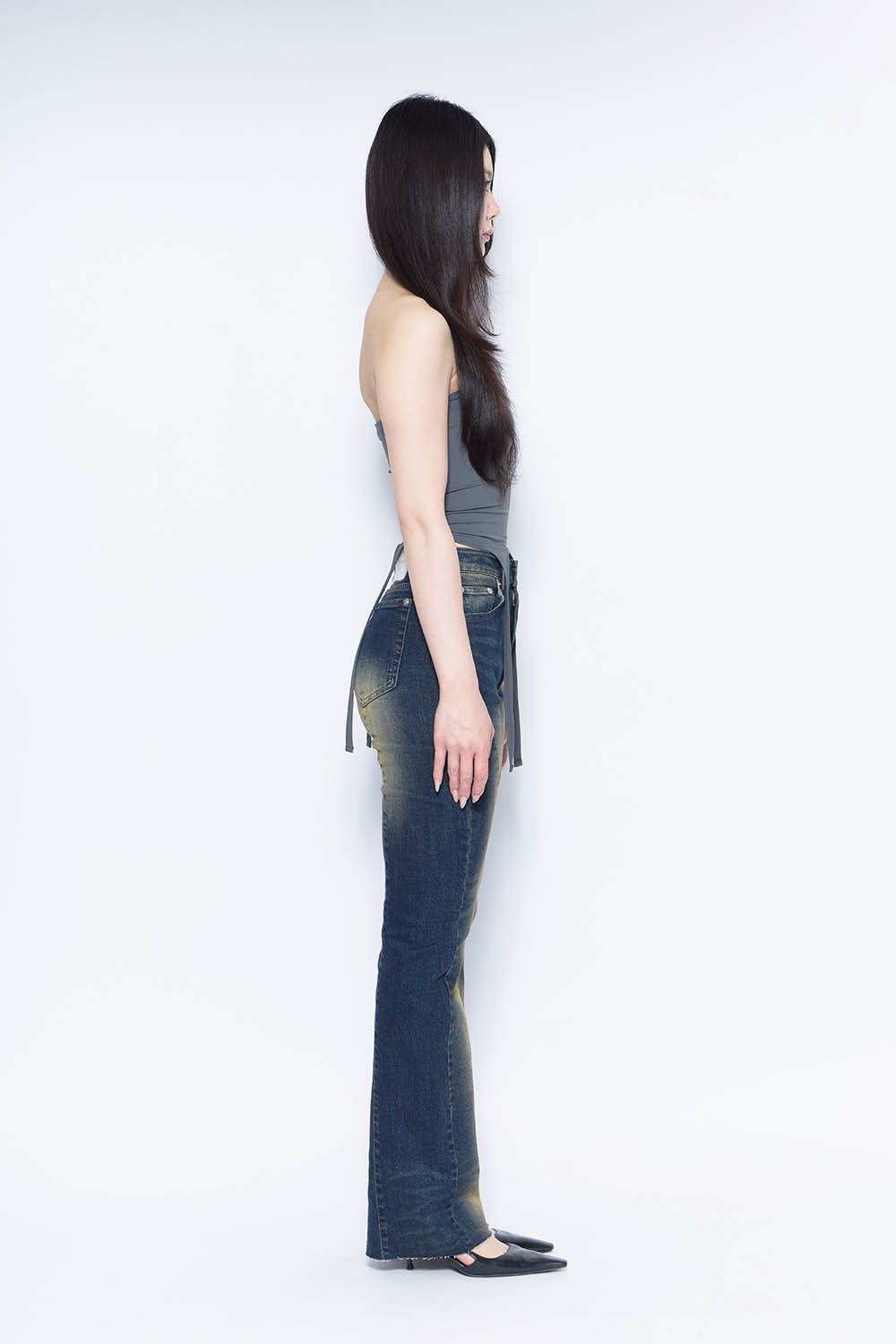 THEREDTHREAD / ザレッドスレッド】S flare denim basic
